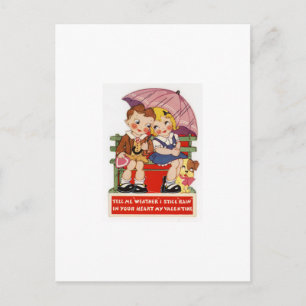 Vintage Karte des Valentines Tages