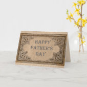 Vintage Karte des Vaters (Gelbe Blume)