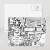 Vintage Karte des Vatikans (1914) (Vorne/Hinten)