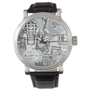 Vintage Karte des Vatikans (1914) Armbanduhr