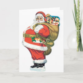 Vintage Karte des Weihnachten021 fetter lustiger