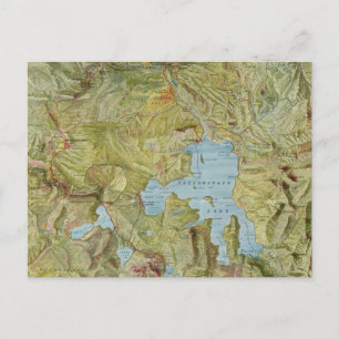 Vintage Karte des Yellowstone-Nationalparks (1898)
