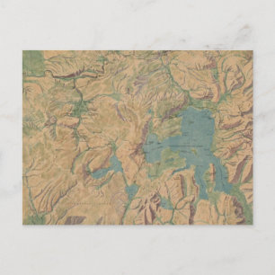 Vintage Karte des Yellowstone-Nationalparks (1914)