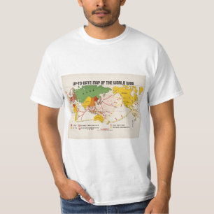 Vintage Karte des Zweiten Weltkriegs T-Shirt