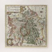 Vintage Karte Deutschlands Puzzle (Horizontal)