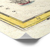 Vintage Karte Europas (1657) Poster (Ecke)