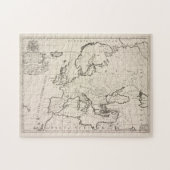 Vintage Karte Europas (1700) Puzzle (Horizontal)