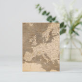 Vintage Karte Europas (1804) (Stehend Vorderseite)