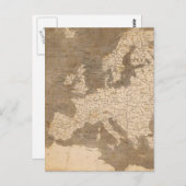 Vintage Karte Europas (1804) (Vorne/Hinten)
