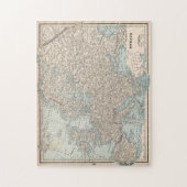Vintage Karte Europas (1893) Puzzle (Vertikal)