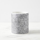Vintage Karte Europas - Deutschland, Niederlande G Kaffeetasse (Mittel)