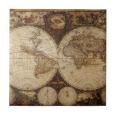 Vintage Karte Fliese (Vorderseite)