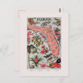 Vintage Karte Florida (Vorne/Hinten)