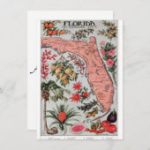 Vintage Karte Florida (Vorne/Hinten)