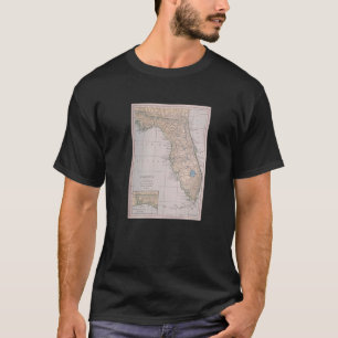 Vintage Karte Florida (1923) T-Shirt