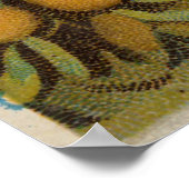 Vintage Karte Florida mit Abbildungen (1890) Poster (Ecke)