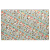 Vintage Karte Florida Stoff (Fat Quarter (45,7 x 55,9 cm))