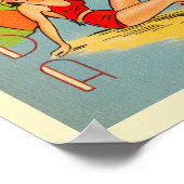 Vintage Karte Florida Tourismus 1947 Poster (Ecke)