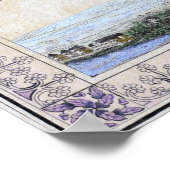 Vintage Karte Frankfurt/Main Deutschland (1845) Poster (Ecke)