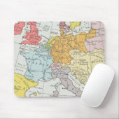 Vintage Karte Frankreich, Italien Österreich Ungar Mousepad (Mit Mouse)