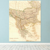 Vintage Karte für den Balkan (1832) Leinwanddruck (Insitu (Holzboden))