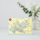 Vintage Karte für den Minnetonka-See (Stehend Vorderseite)