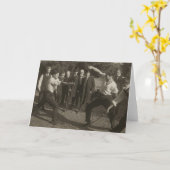 Vintage Karte für die Ausblendung der Außenbälle (Gelbe Blume)