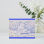 Vintage Karte für die mobile Bay (Stehend Vorderseite)