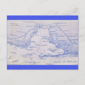 Vintage Karte für die mobile Bay (Vorderseite)