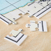 Vintage Karte für Frankreich Puzzle (Seite)