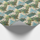 Vintage Karte für Großbritannien Geschenkpapier (Ecke)