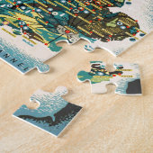 Vintage Karte für Großbritannien Puzzle (Seite)