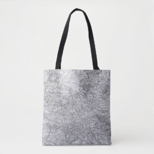 Vintage Karte für Mitteleuropa Reisegift Tasche