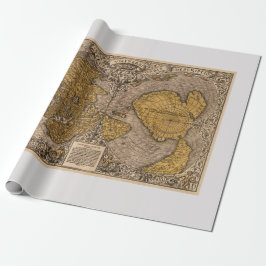 Vintage Karte gedruckt Geschenkpapier