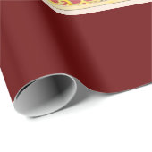 Vintage Karte gedruckt Geschenkpapier (Rolleneckpunkt)