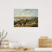 Vintage Karte Georgetown (1855) Poster (Küche)