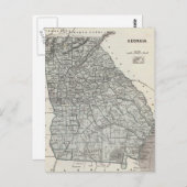 Vintage Karte Georgiens (1845) (Vorne/Hinten)