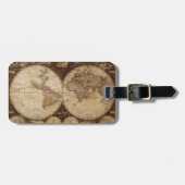 Vintage Karte Gepäckanhänger (Vorderseite horizontal)