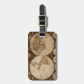 Vintage Karte Gepäckanhänger (Vorderseite vertikal)