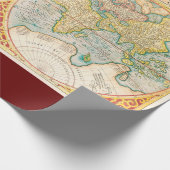 Vintage Karte Geschenkpapier (Ecke)