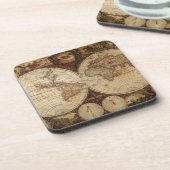 Vintage Karte Getränkeuntersetzer (Linke Seite)