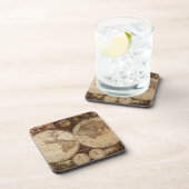 Vintage Karte Getränkeuntersetzer (Rechte Seite)