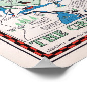 Vintage Karte "Great Smoky Mountains" Poster (Ecke)