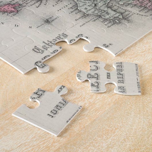 Vintage Karte Griechenlands (1865) Puzzle (Seite)