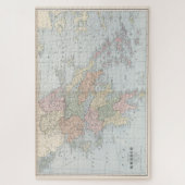 Vintage Karte Griechenlands (1901) Puzzle (Vertikal)