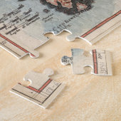 Vintage Karte Grönlands und Islands (1694) Puzzle (Seite)