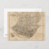 Vintage Karte Guatemalas (1859) (Vorne/Hinten)