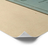 Vintage Karte Helsinki Finnland (1916) Poster (Ecke)