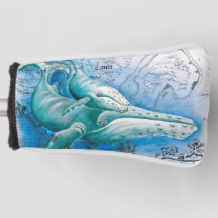 Vintage Karte Humpback Golf Headcover