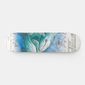 Vintage Karte Humpback Skateboard (Horizontal)